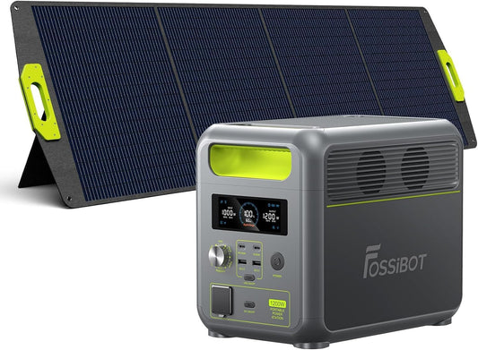 FOSSiBOT F1200 générateur solaire + panneau 200W, 1024Wh, portable 2400W pic