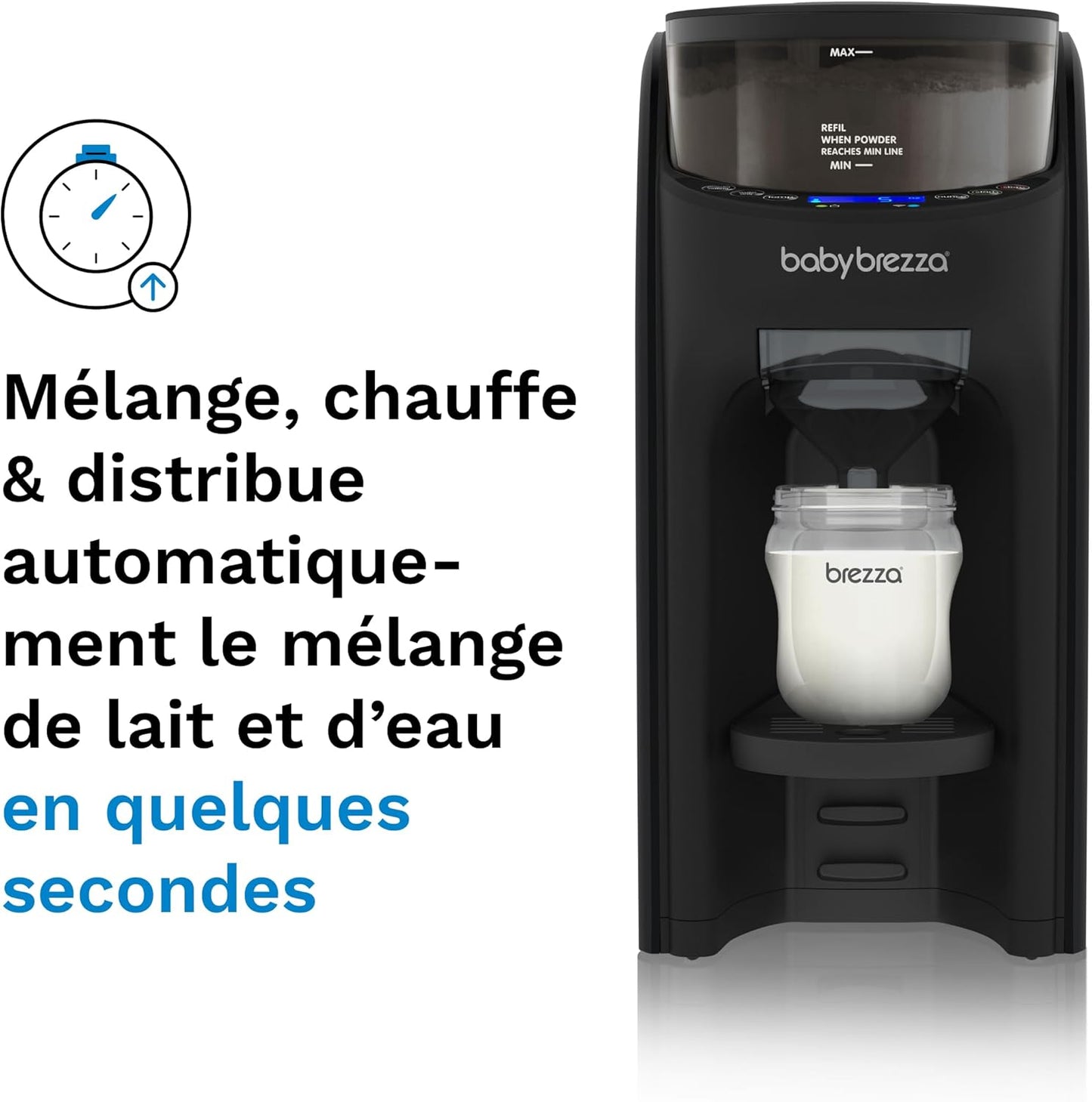 Baby Brezza Formula Pro Advanced préparateur de biberons auto, noir