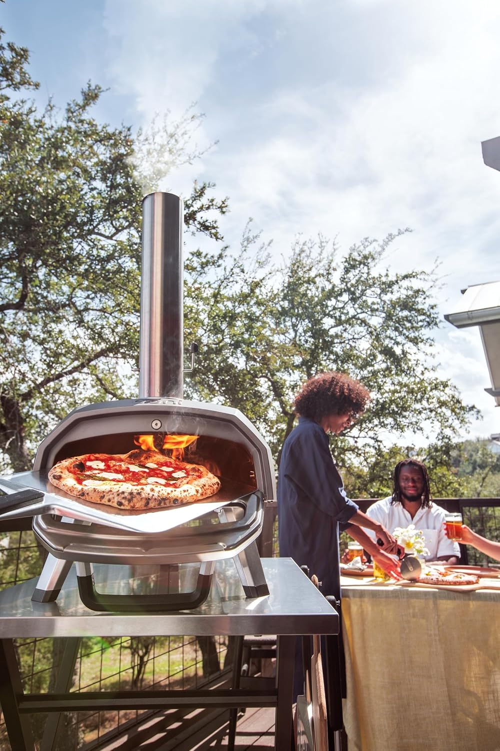 Ooni Karu 2 four à pizza bois/gaz extérieur, portable, cuisson pierre