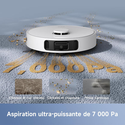 MOVA E30 Ultra robot laveur aspirateur, serpillières levables, 7000Pa, vidage auto