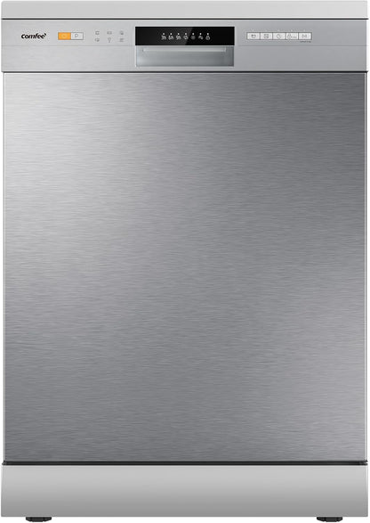 COMFEE' Lave-vaisselle 60cm 12 couverts, demi-charge, départ différé, inox