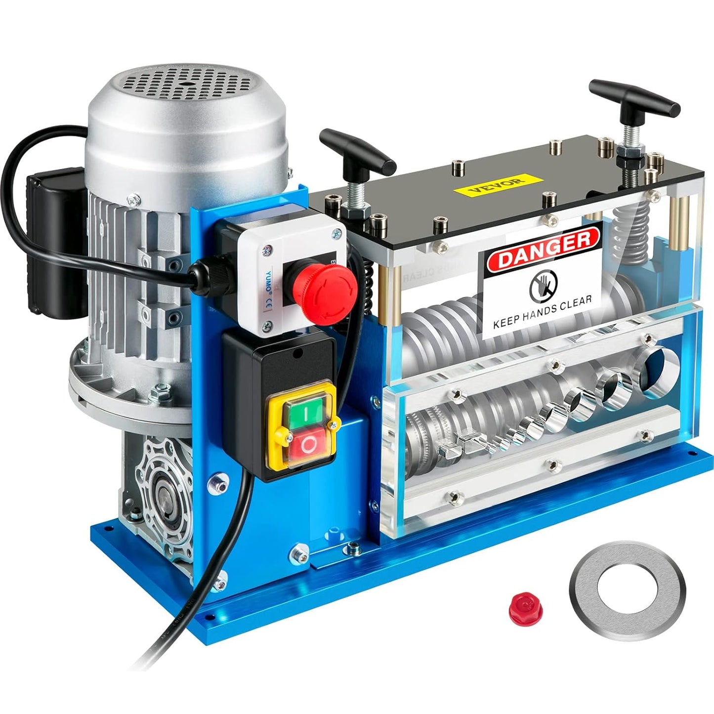 VEVOR machine à dénuder câble 370W, 1.5–38mm, 11 canaux, 10 lames, fil cuivre