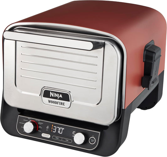 Ninja Woodfire four pizza extérieur électrique 8-en-1, fumoir, grille, orange