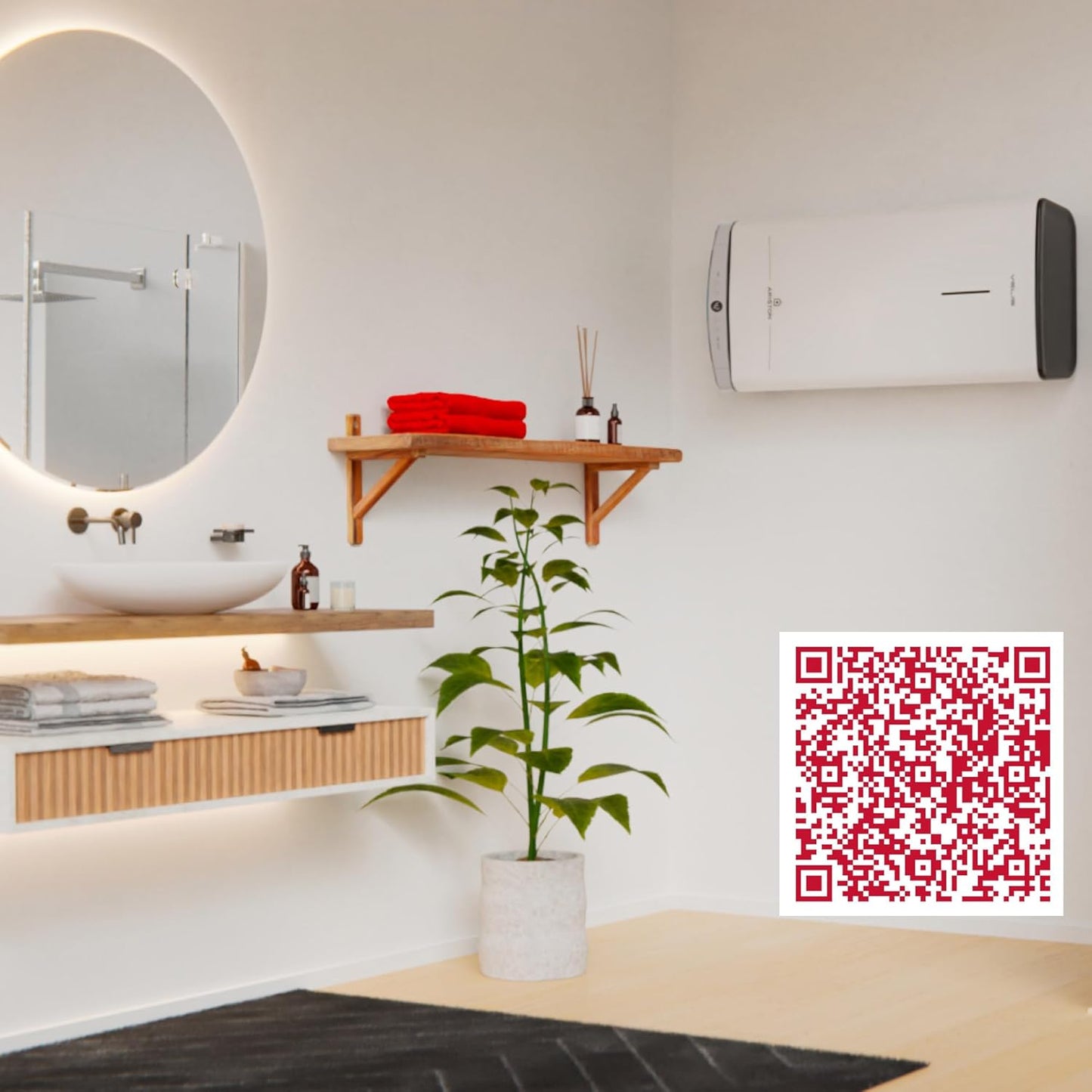 Ariston Velis Dune chauffe-eau plat 45L, 13% économie, fabriqué en France