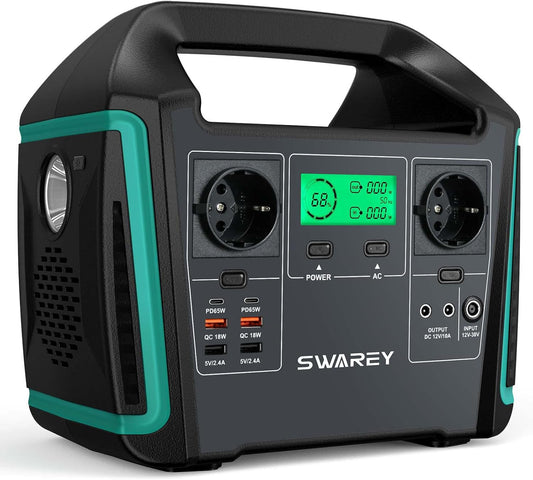SWAREY générateur électrique portable 1000W, silencieux, USB, Type-C, S1000