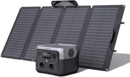 ECOFLOW RIVER 2 MAX + panneau solaire 160W, 1000W, reconditionné, emballage marqué