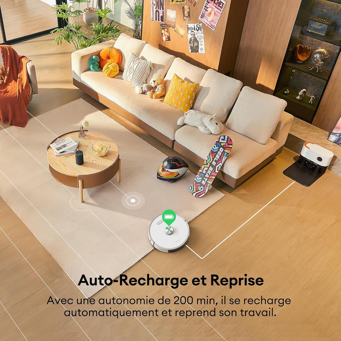 Ultenic T10 Pro robot aspirateur laveur, 4000Pa, lidar, auto-vidage, Alexa