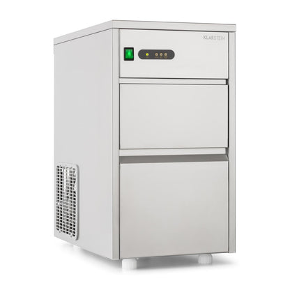 Klarstein Powericer XL machine à glaçons pro, 20kg/24h, 3.5kg réservoir, argent