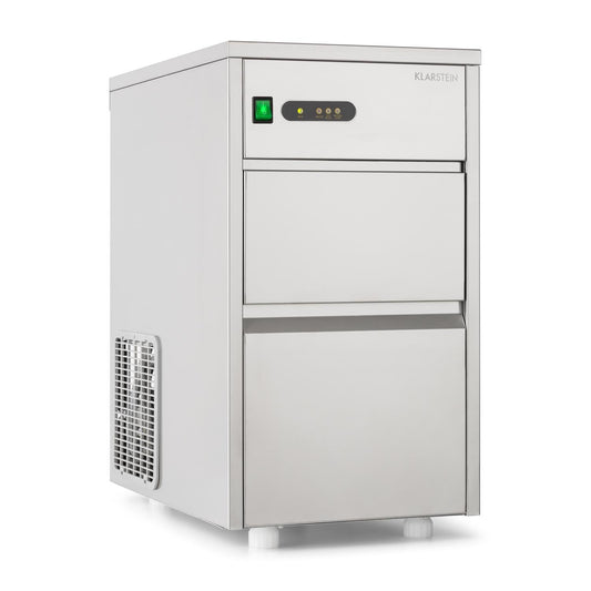 Klarstein Powericer XL machine à glaçons pro, 20kg/24h, 3.5kg réservoir, argent