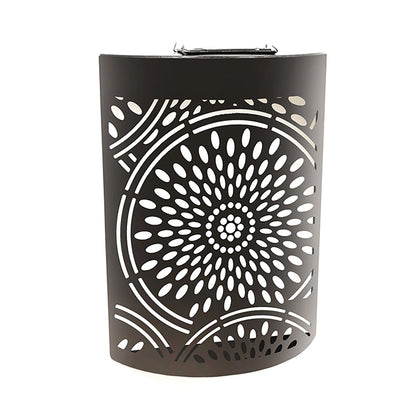 Applique murale solaire marocaine incurvée à LED en métal pour jardin