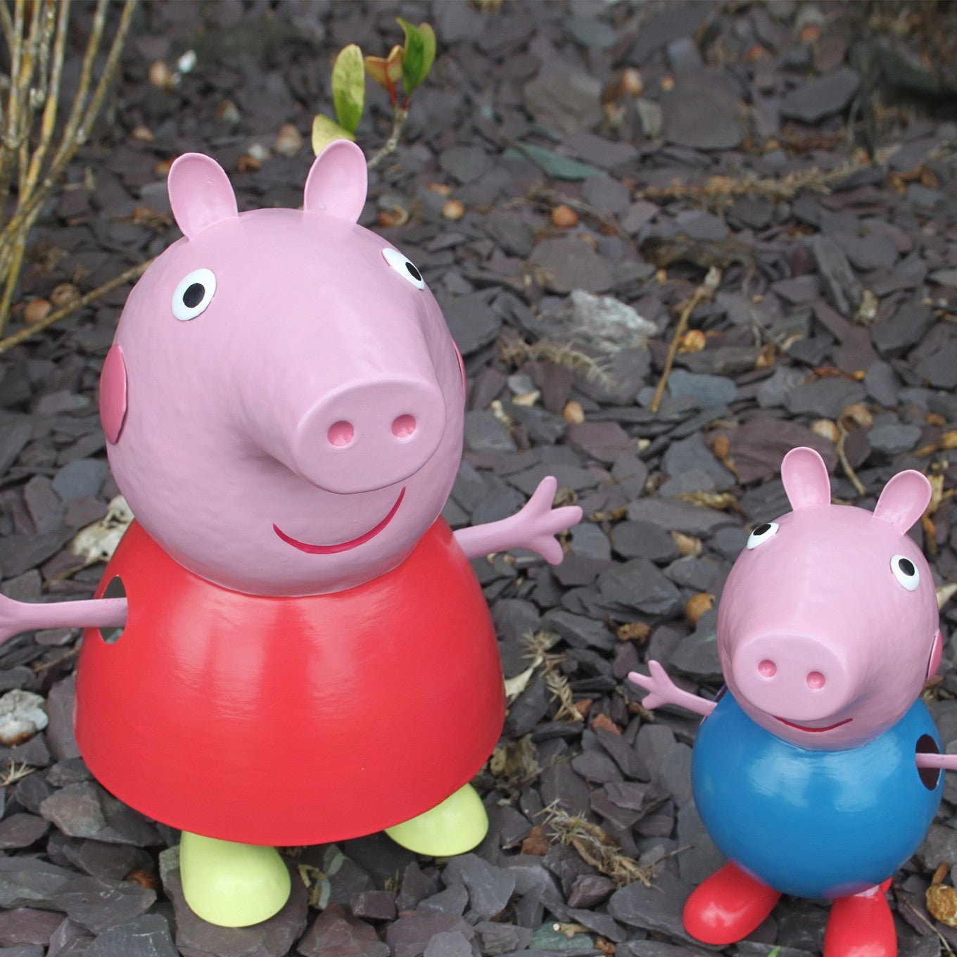 Décoration en métal pour intérieur et extérieur Peppa Pig &amp; Friends sous licence officielle pour enfants
