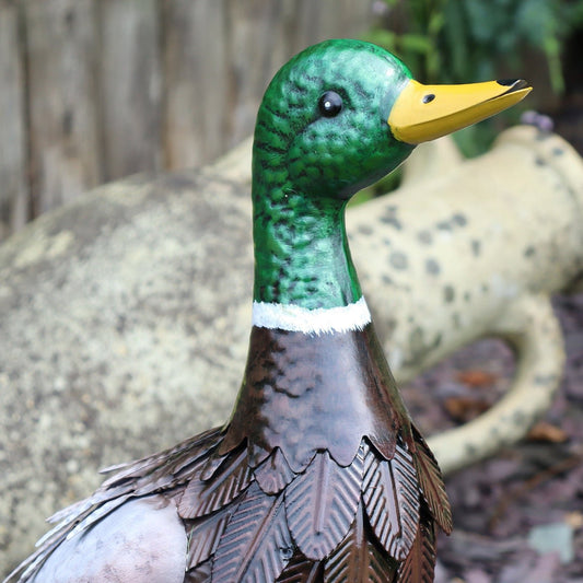 Canard mâle de basse-cour en métal