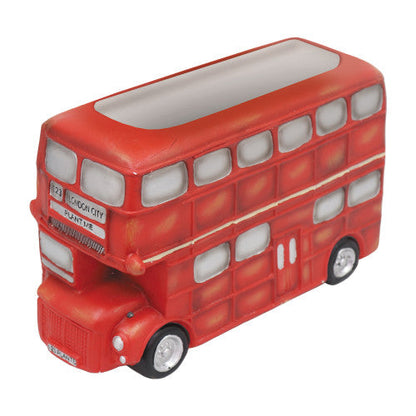 Jardinière en polyrésine résistance au gel pour plantes succulentes de jardin, motif bus londonien