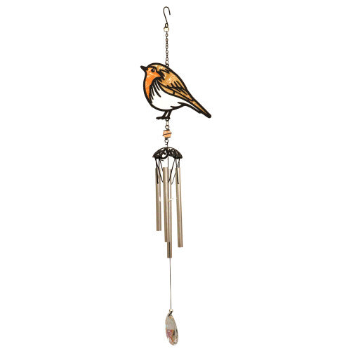 Carillon à vent Robin effet vitrail