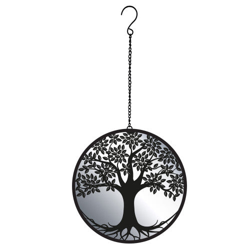 Silhouette d'arbre de vie suspendue - Suspension Zen noire