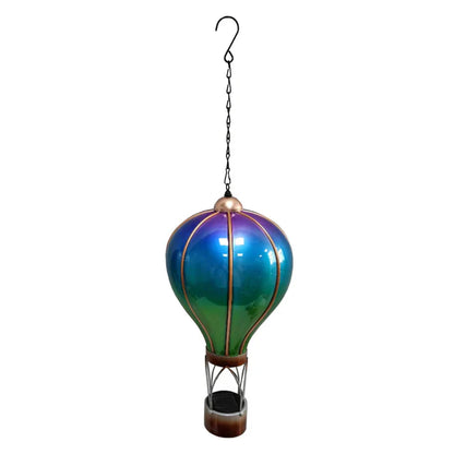 Montgolfière solaire Aurora – Suspension LED d'extérieur pour décoration de jardin, terrasse et porche