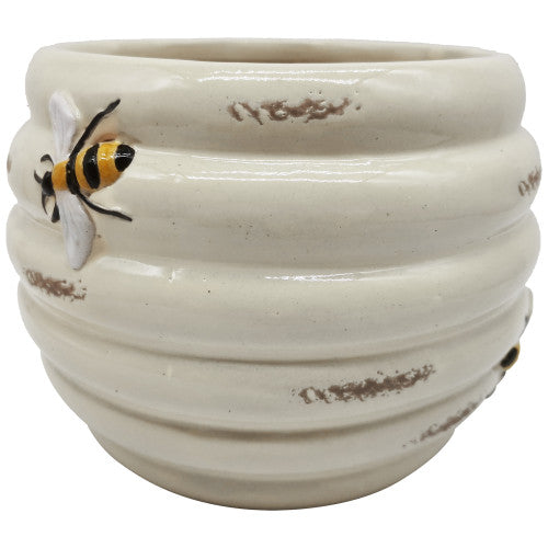 Pot de fleurs en céramique en forme d'abeille - Décoration de jardin