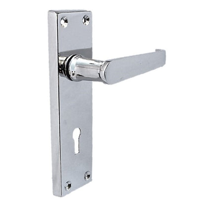 Poignées de porte à levier droit - Chrome 150 x 40 mm