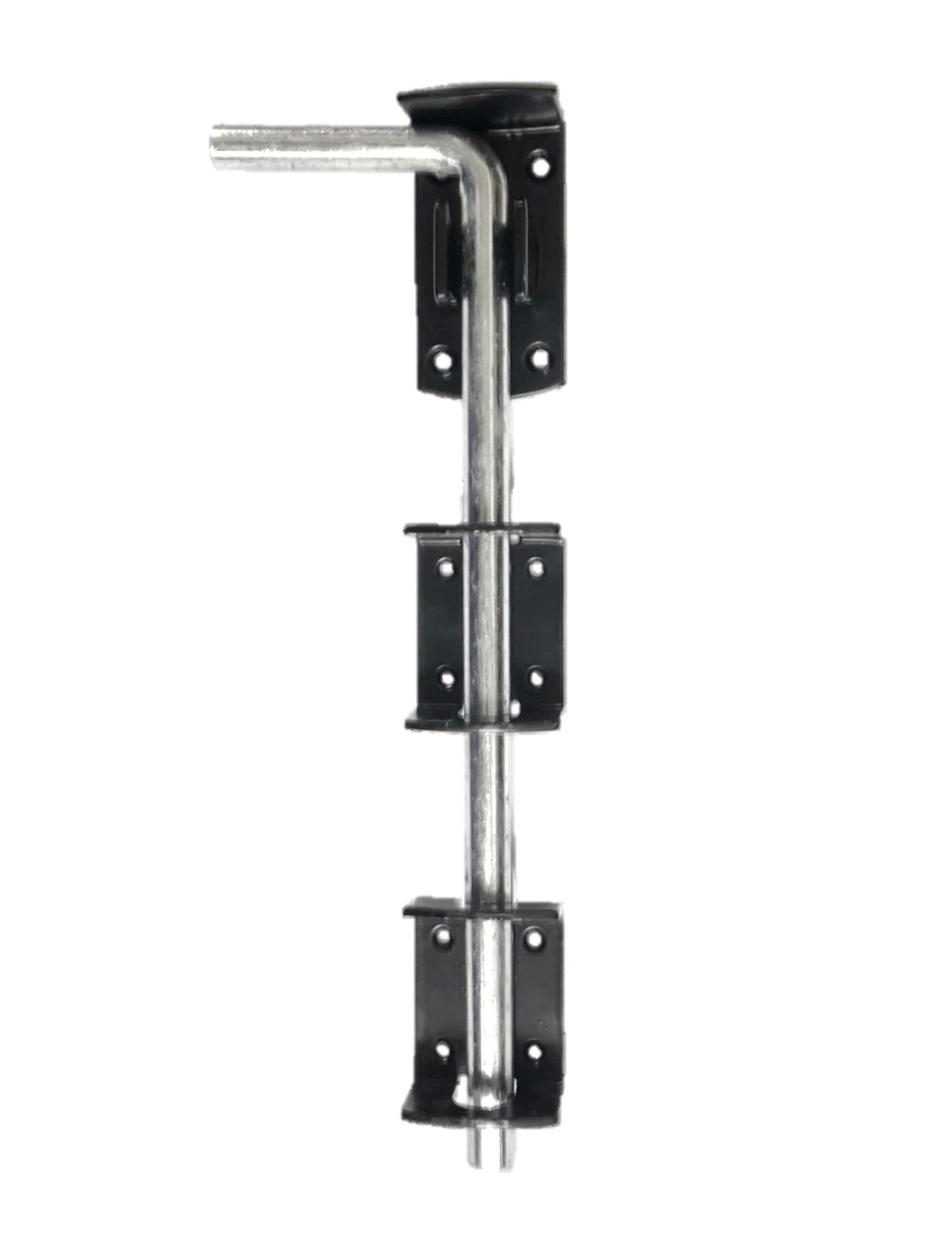 Verrou rabattable 12" 15" 18" 24" PORTAIL GARAGE ROBUSTE Abri de jardin robuste Noir et zinc
