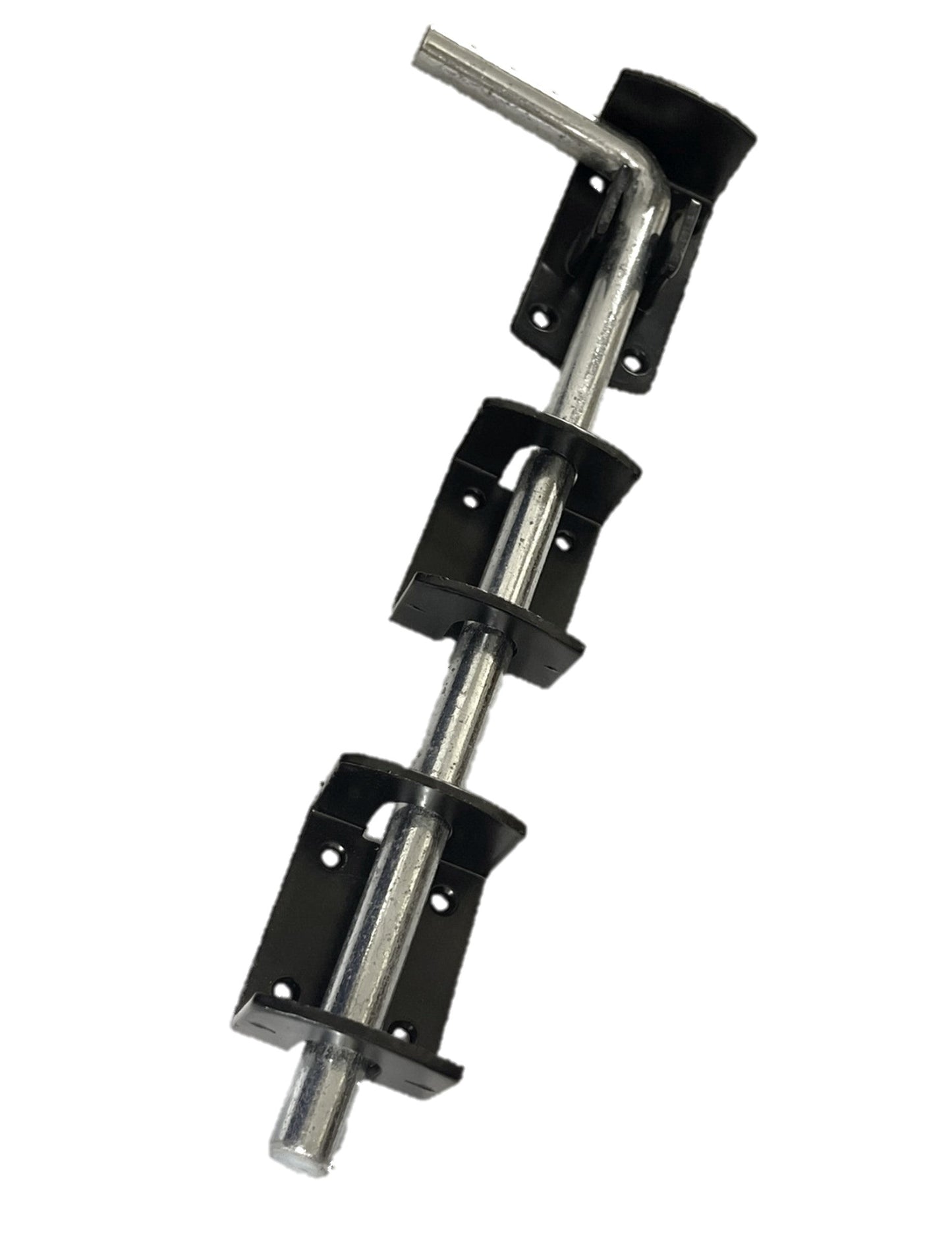 Verrou rabattable 12" 15" 18" 24" PORTAIL GARAGE ROBUSTE Abri de jardin robuste Noir et zinc