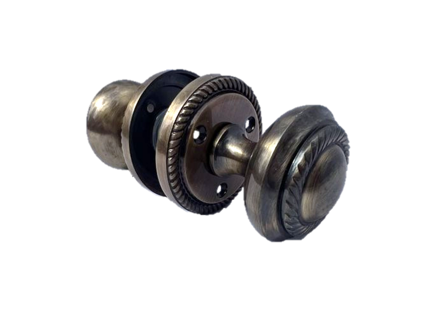 Boutons de porte ronds à mortaise style géorgien - Antique 62 mm