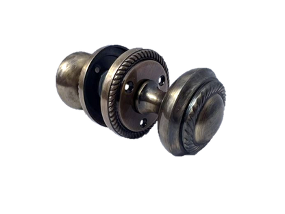 Boutons de porte ronds à mortaise style géorgien - Antique 62 mm