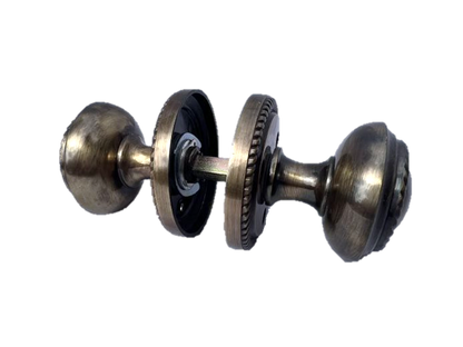 Boutons de porte géorgiens en corde antique, mortaise intérieure, diamètre 63 mm, rosace