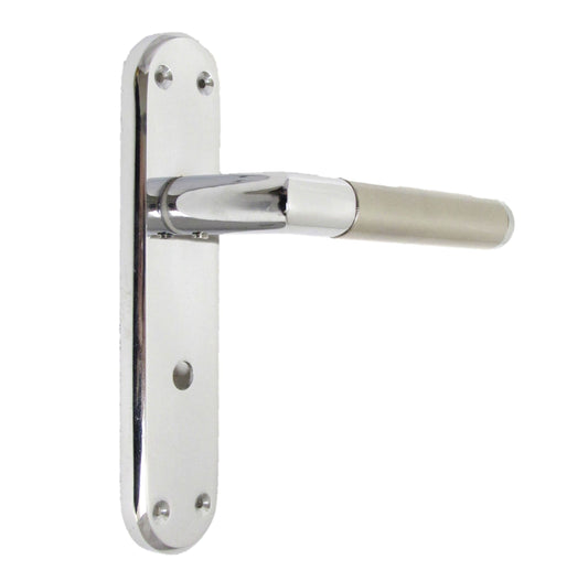 SALLE DE BAIN WC Poignée de porte Nickel satiné et Chrome Mitred Intérieur WC