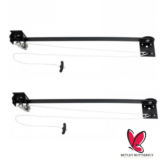 Support de porte de garage Senior Reliance 610 mm 24 po, robuste, avec cordon de traction, la paire