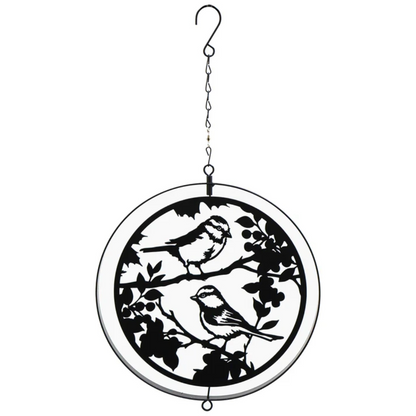 Silhouette d'oiseau mésange bleue à suspendre - Noir