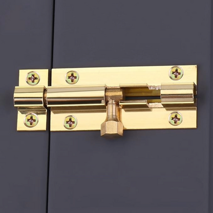 Serrure à pêne cylindrique en laiton de 7,6 cm (3 po) à glissière - Verrouillage de porte de sécurité avec vis - PACK MULTIPLE