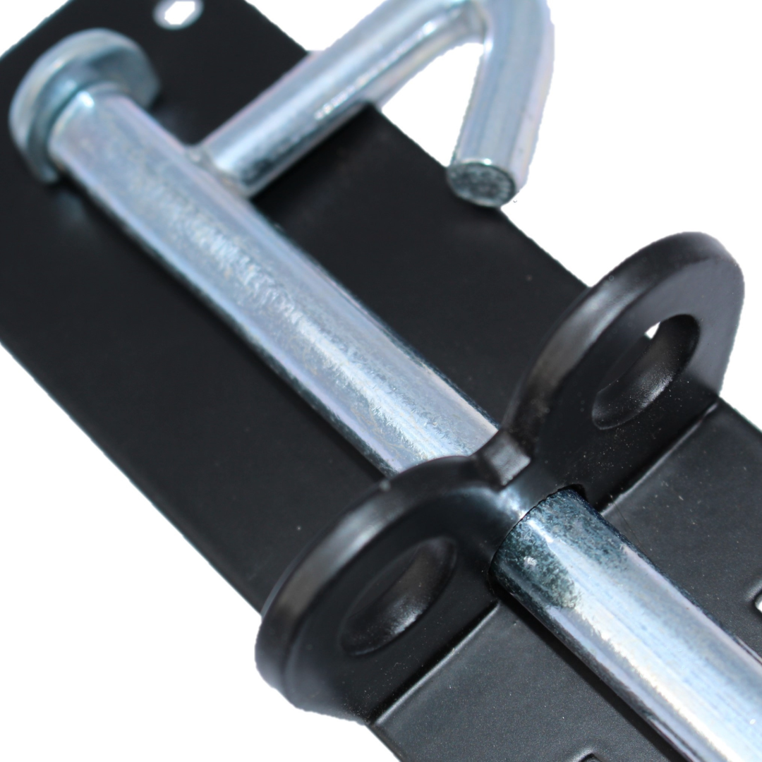 Paire de verrous Brenton 4/6/8 pouces - Noir et zinc - Porte de jardin robuste pour abri de jardin