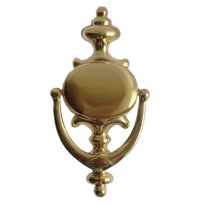 Heurtoir de porte Champion 7" en laiton massif doré, style victorien, pour porte d'entrée