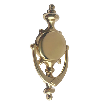 Heurtoir de porte Champion 7" en laiton massif doré, style victorien, pour porte d'entrée