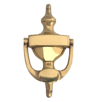 Heurtoir de porte victorienne en laiton massif doré de 15 cm, style urne, pour porte d'entrée victorienne