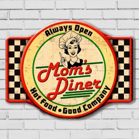 Plaque du Mom's Diner