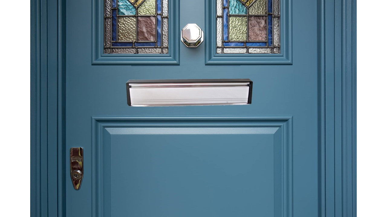 Boîte aux lettres de 12 pouces, boîte aux lettres de porte, argent