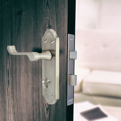 Poignée de porte Ashford pour salle de bain - Pack bain satiné