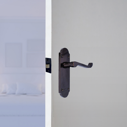 Loquet de porte Epsom à levier à défilement - Pack nickel noir