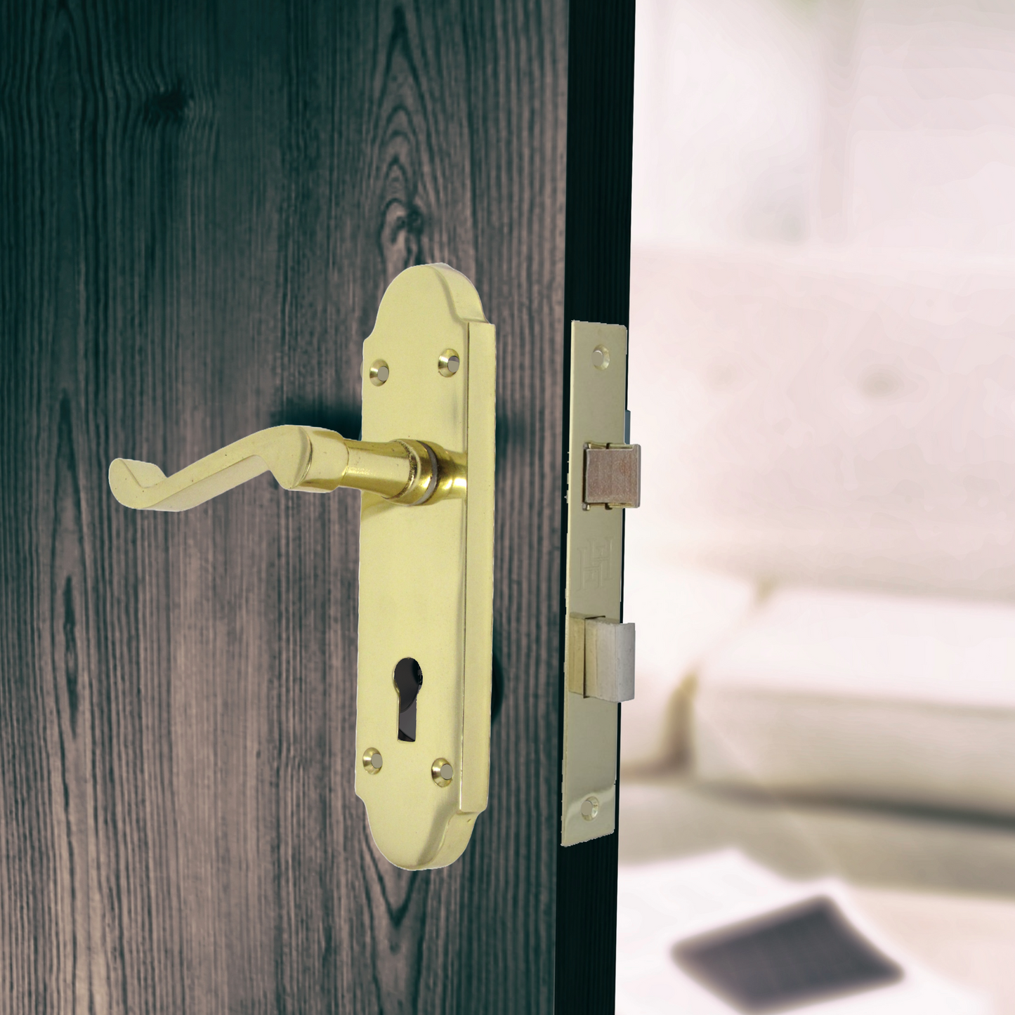 Poignée de porte Epsom à levier style victorien - Laiton