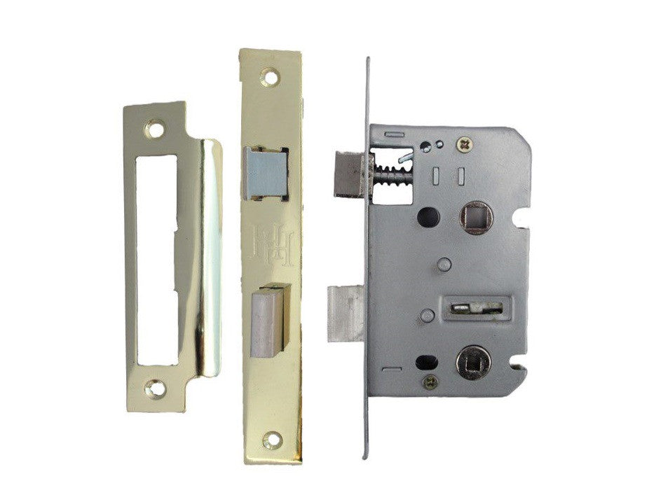 Serrure à guillotine réversible pour salle de bain, 2,5" et 3"