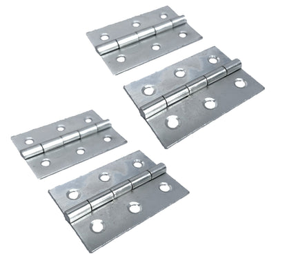 Charnières de porte nickelées de 75 mm (3 po) - Pack multiple