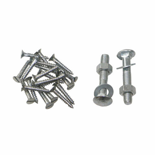 Charnières de portail réglables à crochet et bande (fixations uniquement) - Galvanisées 10" - 36"