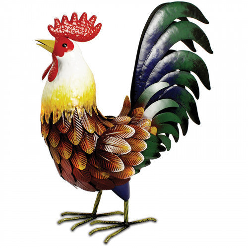 Coq en métal de basse-cour