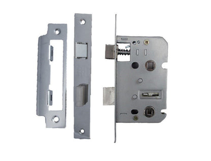 Serrure à guillotine réversible pour salle de bain, 2,5" et 3"