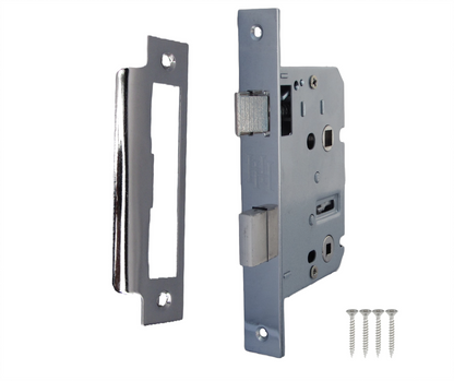 Serrure à guillotine réversible pour salle de bain, 2,5" et 3"