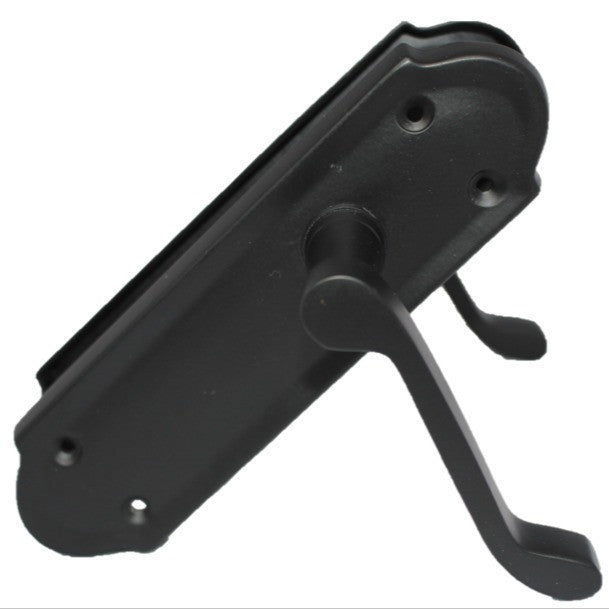 Poignées de porte Ashford en laiton noir mat, lot de 1, 4 ou 6 paires
