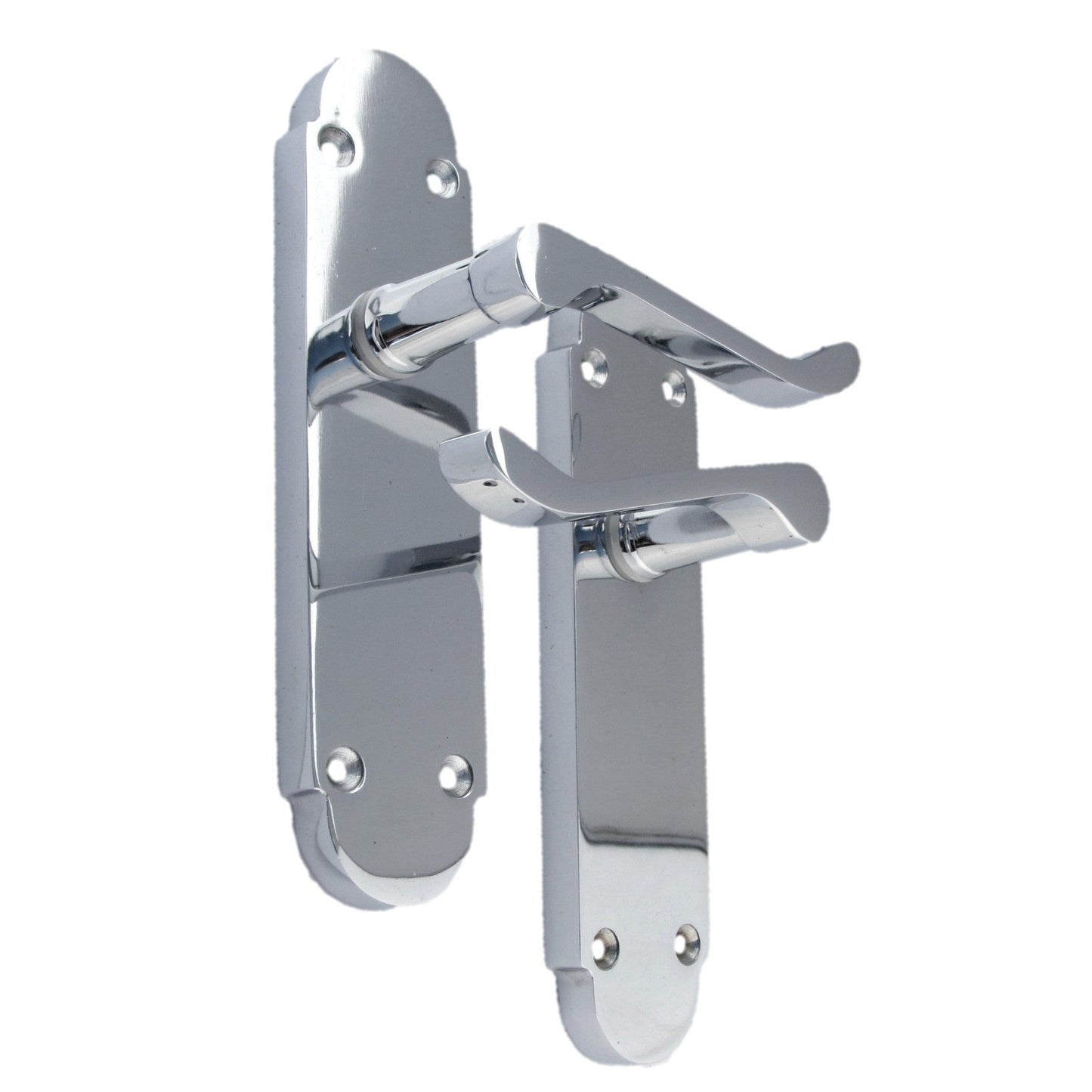 Loquet de porte Epsom à levier à volutes victorienne - Charnières chromées 