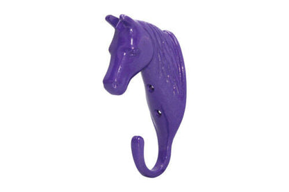Perry Equestrian Tête de cheval Crochet mural simple pour écurie Porte-manteau Cheval Poney