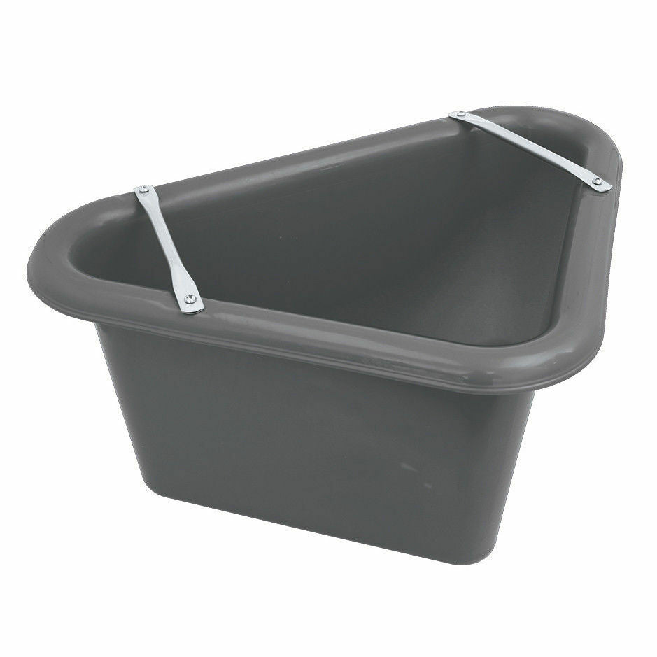 Mangeoire triangulaire Perry Equestrian pour chevaux, eau et support